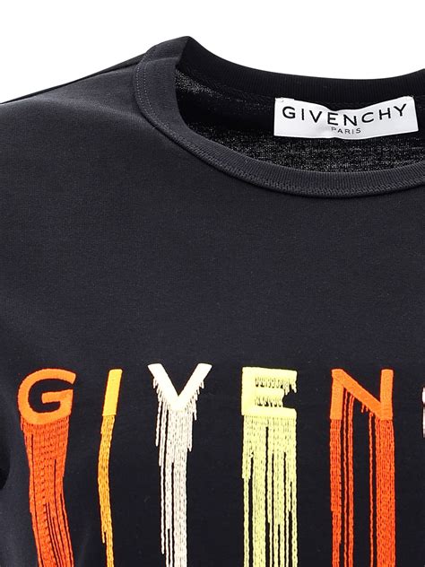 givenchy embroidered logo t shirt|Givenchy t shirt women.